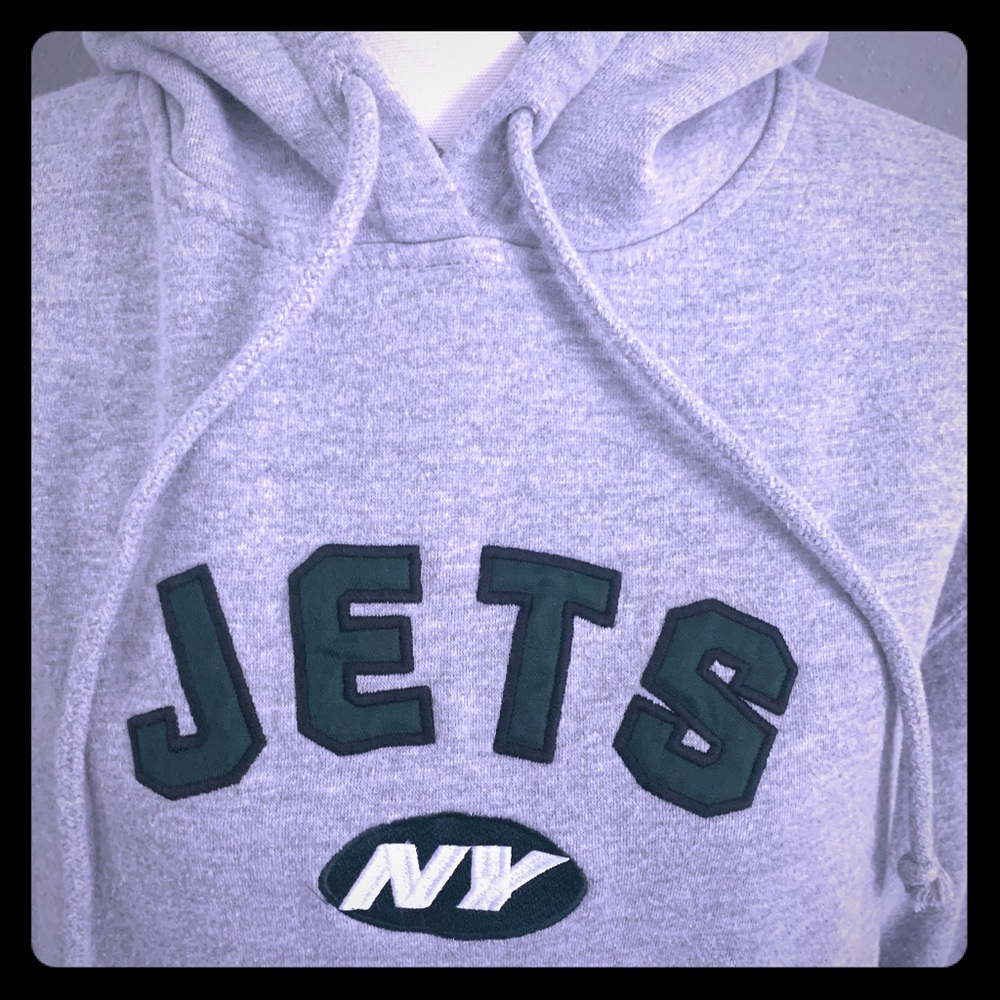 NFL Reebok Team Apparel Grey JETS hoodie